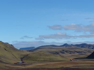 View over Landmannahellir to Mt.Kirkjufell