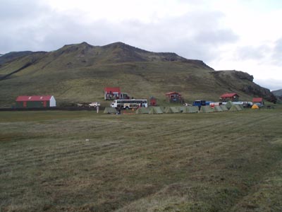 Camp site at Landmannahellir